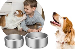 Cuenco de agua de alimentación elevado grande de lujo personalizado al por mayor, cuenco de metal de estilo único para perros y gatos, patrón de animales pequeños - Product Image 2