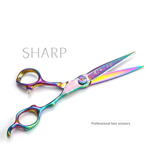 Ciseaux de barbier professionnels, ciseaux de coiffure, ciseaux à cheveux avec acier japonais 440c pour salon et usage domestique - Product Image 2