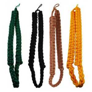 Venta al por mayor Fourragere punta dorada azul negro Aiguilette cordón hombro silbato cordón tejido a mano o hecho a máquina Material fino - Product Image 3