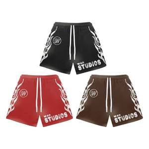 กางเกงขาสั้นผู้ชายสไตล์สตรีทลำลอง ระบายอากาศได้ดี เอวยางยืด แห้งเร็ว ปรับแต่งโลโก้ได้ ผลิตจากโพลีเอสเตอร์ 100% รับผลิตแบบ ODM - Product Image 1