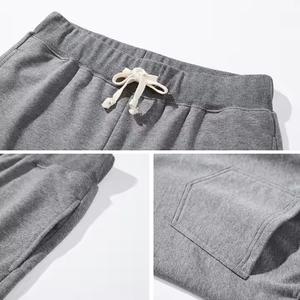 กางเกงขาสั้นผ้าฝ้าย100% ขนแกะเทอร์รี่ขนาด250ก. 3นิ้วสำหรับผู้ชายกางเกงขาสั้นของผู้ชายแบบเย็บปักตามต้องการ - Product Image 4