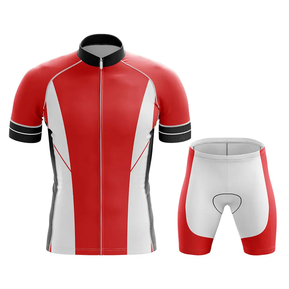 가장 인기있는 스타일 반소매 사이클링 유니폼 세트 최신 디자인 맞춤형 로고 인쇄 사이클링 유니폼