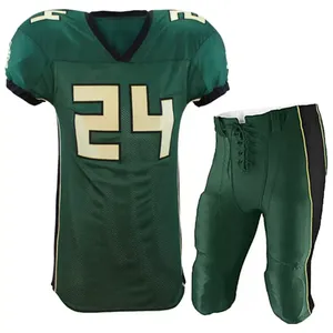 Meilleur Design Hommes Femmes Football Américain Uniforme Nouvelle Arrivée Manches Courtes Sports de Plein Air Porter des Ensembles Respirants à Prix Pas Cher - Product Image 4