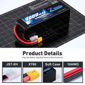 Zeee FPV Drone Battery 6S 9000mAh 100C 22.2V XT60 RC LiPo For Toys Boats Large Scale Airplane Drone Aircraft