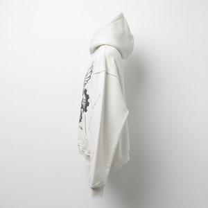 Sweat à capuche en molleton 100% coton de haute qualité, dernier design, sur mesure, pour homme, couleur blanche, uni, imprimé en relief, écologique - Product Image 4