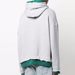 Jersey holgado de gran tamaño Vintage personalizado para hombre, ropa de calle Retro, Sudadera con capucha bordada de algodón, informal, a la moda para invierno - Product Image 4