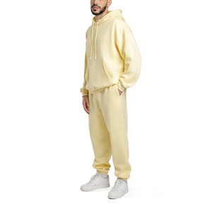 New Wholesale Custom 100% Cotton Men's Hoodie and <b>Jogger</b> <b>Set</b> Custom Logo <b>Plus</b> <b>Size</b> Sweatsuit for Men - Product Image 2