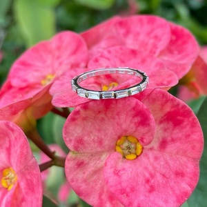 14K Baguette Lab Grown <b>Diamond</b> <b>Ring</b> IGI Gold Lab Created <b>Diamond</b> <b>Ring</b> for Wedding and Engagement <b>Ring</b> or Band - Product Image 2