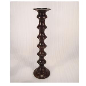 Portavelas de pilar de madera maciza pulida negra de primera calidad para el hogar, sala de estar, decoración de mesa, uso artesanal, soporte de pilar de madera maciza - Product Image 5