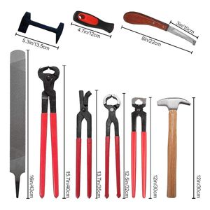 Kit d'outils de tonte des sabots pour chevaux et bovins, robuste, manuel, en acier inoxydable, pour la pratique vétérinaire - Product Image 2