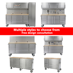 <span class=keywords><strong>Coffre</strong></span> à <span class=keywords><strong>outils</strong></span> roulant verrouillable JZD de <span class=keywords><strong>72</strong></span> <span class=keywords><strong>pouces</strong></span> avec 10 tiroirs et armoire supérieure pour garage, chariot à <span class=keywords><strong>outils</strong></span> robuste - Product Image 3