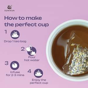 ชาลาเวนเดอร์ออแกนิค10ถ้วยชาธรรมชาติไม่มีน้ำตาลและสารกันบูดเครื่องดื่มเพื่อสุขภาพระดับพรีเมียมปราศจากคาเฟอีน - Product Image 4