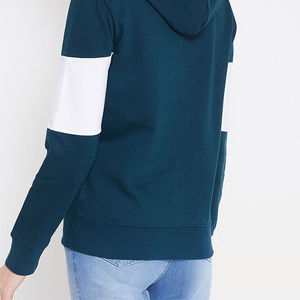 Women's Winter Hooded Fleece Hoodies-Customizable Front Logo Polyester/Cotton Blend Wholesale - Product Image 6