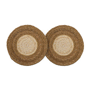 Retro Style Natural Seagrass Placemat Seagrass <b>Coaster</b> For Party <b>Table</b> Decor Essential For Home Decor Wholesale From Vietnam - Product Image 4