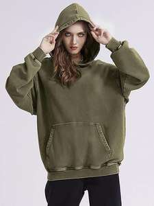 Capuche lavée à l'acide Sweat à capuche chaud, durable et confortable Idéal pour les commandes en gros Sweats à capuche OEM pour hommes - Product Image 4