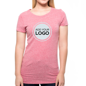 Next Level Women's Tri-Blend Premium Heather Camisetas Ropa de verano para mujer Camiseta con logotipo personalizado - Product Image 3