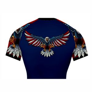 OEM Spandex à séchage rapide pour hommes BJJ Rash Guard Gym Surf Suit avec construction sans couture Respirant MMA Rash Guard - Product Image 6