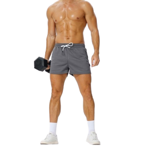 กางเกงวิ่งขาสั้นผู้ชายกางเกงขาสั้นออกกำลังกายแห้งเร็วเข้ายิมมีกระเป๋า3นิ้ว2024 - Product Image 2