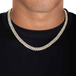 Cadena cubana de moissanita con corte redondo, joyería hip hop, regalo de moda para fiestas, collar de plata 925 para hombre, pasa el test de diamante. - Product Image 3