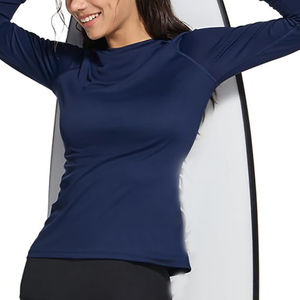 <b>Women</b> <b>Rash</b> <b>Guard</b> OEM Customized Design Sublimated Printing Gym Active Sportswear Breathable <b>Women</b> <b>Rash</b> <b>Guard</b> - Product Image 4