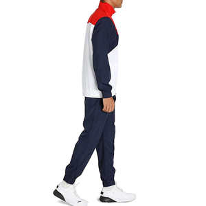 Ensemble de survêtement de sport pour hommes, tenue de jogging et de course, polyester de qualité supérieure, tissu respirant et à séchage rapide, personnalisation OEM/ODM disponible - Product Image 4