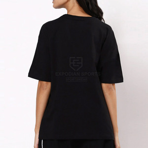 Camisetas de gran tamaño para mujer con estilo de alta calidad Precio al por mayor Camisetas de gran tamaño para mujer de nuevo diseño - Product Image 5