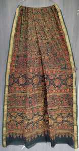 Custom Made in <b>Black</b> Floral Hand Block Printed Scarves and Stole, 100 % Cotton for Use by Fashion Accessory Stores and Clothing - Product Image 5