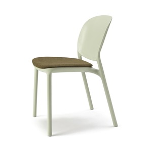 <b>Dining</b> <b>Chair</b> Recycled Polymer Shell with Fixed Upholstered Seat Cushion for Restaurant Cafe Hotel Made in Italy - Product Image 5