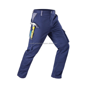 Pantalon de travail fonctionnel pour hommes Pantalon de travail à la mode Pantalon Streetwear pour hommes Pantalon cargo durable à poches multiples - Product Image 4