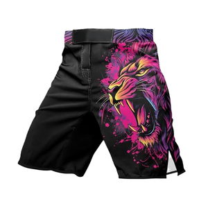 Pantalones cortos de protección contra sarpullidos MMA, diseños de algodón transpirable para entrenamiento de lucha, precios competitivos a granel, ropa de artes marciales OEM - Product Image 3