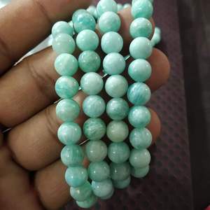 Pulsera curativa de amazonita más vendida para equilibrio emocional o bienestar espiritual y atención plena al mejor precio de mercado - Product Image 1