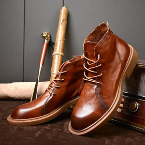 Chaussures décontractées légères avec semelle absorbant la transpiration et structure flexible, chaussures de tous les jours pour hommes, chaussures en cuir - Product Image 1