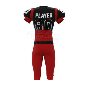 Uniforme de Fútbol Americano de Diseño Personalizado, Manga Corta, Transpirable, Talla Grande, 100% Poliéster, Colores con Logotipo Personalizado, Estilo de Equipo Nacional - Product Image 3