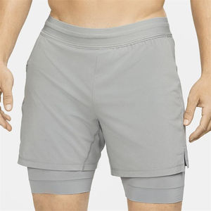 Vente en gros OEM Leggings avec short pour homme Vêtements décontractés durables Meilleur matériau souple anti-boulochage Shorts pour hommes avec logo personnalisé - Product Image 4