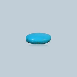 Pierre précieuse turquoise en vrac, 5,16 carats, ovale bleue, facettée, polie, traitée thermiquement pour la beauté, pour accessoires de bijouterie, 6 mm x 3 mm - Product Image 2