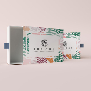 Custom Printed <b>Paper</b> Storage Box with Lid | Foldable Gift Packaging Box Decorative Cardboard Organizer Box for Retail Packaging - Product Image 2