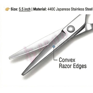กรรไกรตัดผมมืออาชีพ กรรไกรตัดผมแบบด้ามจับสองนิ้ว สำหรับร้านทำผม - Product Image 2