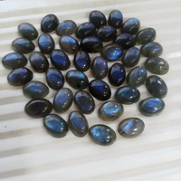 Pierre précieuse cabochon en labradorite naturelle de forme ovale, lisse et brillante, de haute qualité, en vrac, pour bijoux de mariage, sculpture