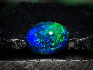 3.42 Carat Ethiopian Black <b>Opal</b> Cabochon AAA Quality Welo Fire <b>Opal</b> Oval Shape Natural Gemstone for Jewelry Making Loose - Product Image 3