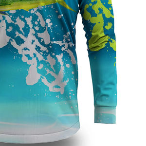 Chemises de pêche pour hommes à manches courtes, personnalisables par sublimation, protection UV 50+, grande taille, séchage rapide, respirantes - Product Image 3