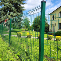 Clôture de jardin de sécurité robuste et durable personnalisée, en PVC enduit, maille soudée 3D