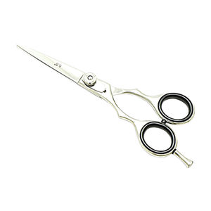 Ciseaux de coiffeur professionnels pour gauchers de 5,5 pouces, ciseaux de coiffure à lame tranchante, manche moyen, acier à haute teneur en carbone - Product Image 3