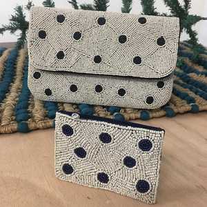 Bolso con cuentas vLemon, bolso con cuentas de limón, bolso de mano con cuentas de limón, bolso de vacaciones de verano de limón amarillo, bolso de mano con cuentas blancas únicas de limón - Product Image 1