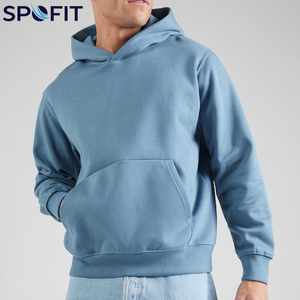 Sweat-shirts à capuche unis en coton coupe ajustée personnalisés pour l'hiver, 450 GSM, grammage lourd, vente en gros, décontractés, pour garçons, collection automne-hiver - Product Image 1