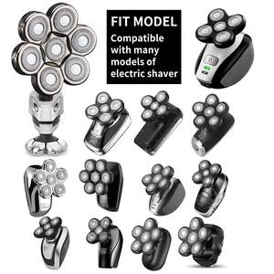 Tête de rasoir électrique 3-en-1 pour homme avec 7 lames, lavable humide/sec, remplacement pour le visage et le corps, mini rasoir rotatif - Product Image 4