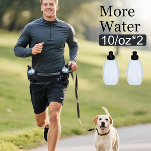 Cinturón de Hidratación para Correr con Logotipo, Porta Botella de Agua de 20 oz, Riñonera con Bolsillo Grande para Teléfono, Riñonera de Poliéster para Corredores - Product Image 6