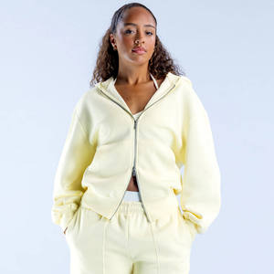 La última Sudadera con capucha Butter Fleece para mujer Drop Shoulder Revive Oversize Fit antiarrugas transpirable Stonewashed Front Custom Blank - Product Image 3