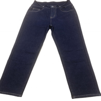Tissu denim selvedge bleu indigo non décolorant de style sergé hautement élastique, vente en gros d'usine, super fin, 11,6 oz, A/W