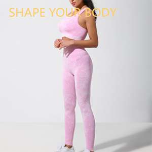 Vêtements actifs simples et beaux Vêtements de sport pour femmes Workout Gym Gym Fitness Ensembles Vêtements Yoga Set - Product Image 2