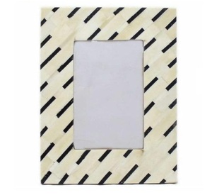 Vintage Look Handmade Blue White Bone Stripes Eco-friendly <b>Photo</b> <b>Frame</b> New Design Hotel Office Home Decor Picture <b>Frame</b> Best - Product Image 5